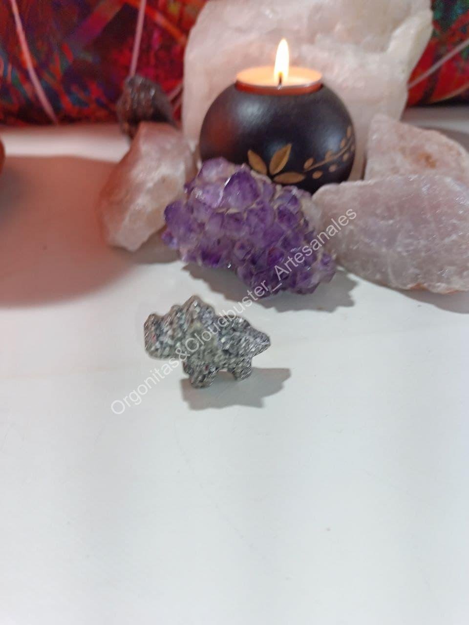 Orgonita / Electronite Dinosaurio Decorativo Pequeño Mod. 2.