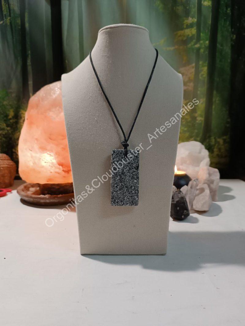 Orgonita / Electronite Colgante Chapa Rectangular. - Imagen 5