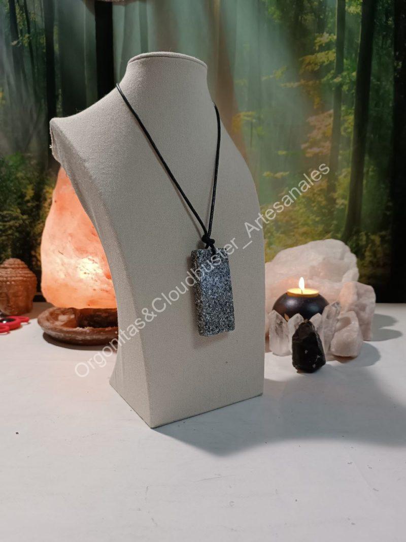 Orgonita / Electronite Colgante Chapa Rectangular. - Imagen 6