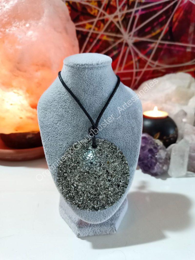 Orgonita / Electronite Colgante Círculo Grande. - Imagen 5