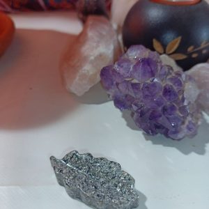 Orgonita Artesanal / Electronite Hoja Alargada decorativa con Picos