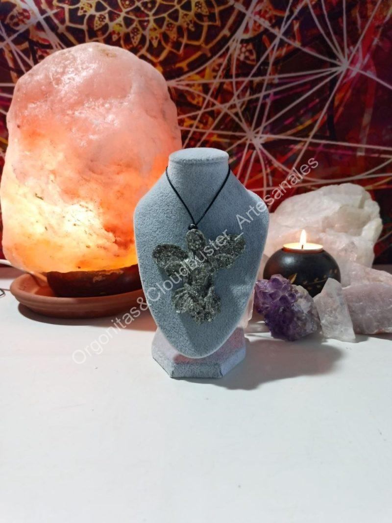 Orgonita / Electronite Colgante Hada 2 Alas. - Imagen 4