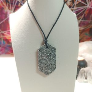 Orgonita / Electronite Colgante Chapa Hexagonal.