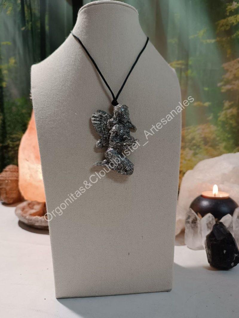 Orgonita / Electronite Colgante forma de Hada 1 ala - Imagen 4