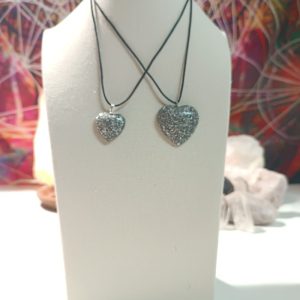 Orgonita / Electronite Colgante Corazón. Grande y Pequeño.
