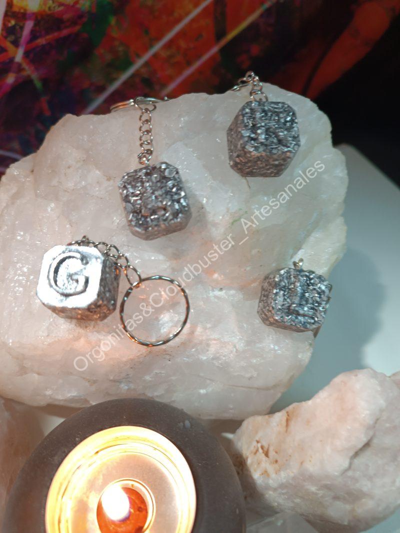 Orgonita / Electronite Llavero con Inicial - Imagen 2
