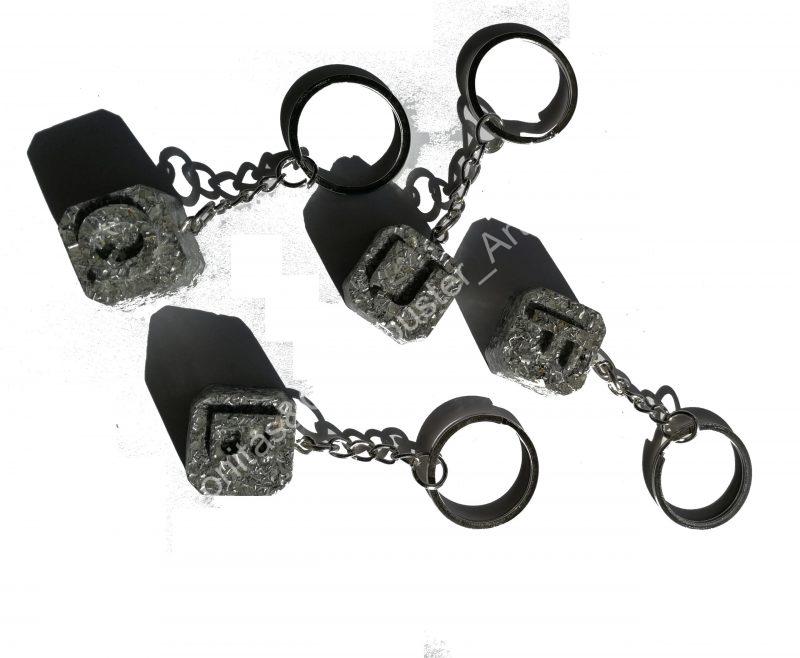 Orgonita / Electronite Llavero con Inicial - Imagen 5