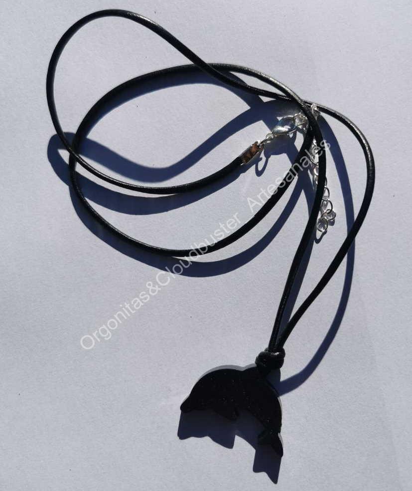 Colgante Delfín Magnetita Orgonita - Imagen 2