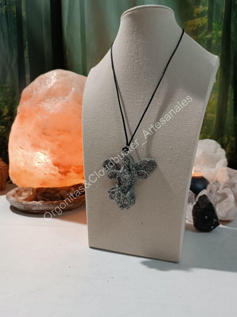 Orgonita / Electronite Colgante Hada 2 Alas. - Imagen 3