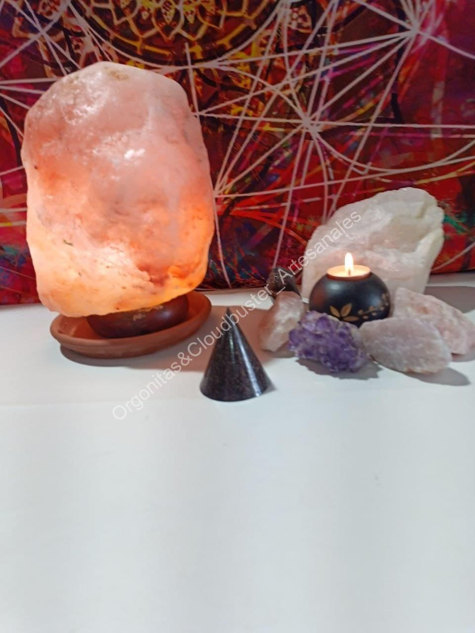 Orgonita Artesanal VIRUTA DE HIERRO Pirámide cono - Imagen 3