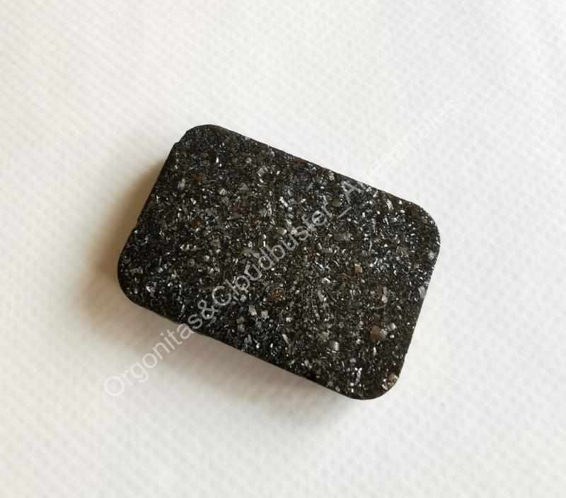 Protectores Artesanales para MÓVIL de Magnetita y viruta de hierro pequeña forma rectangular - Imagen 6