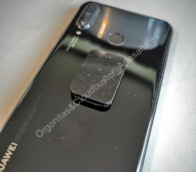 Protectores Artesanales para MÓVIL de Magnetita y viruta de hierro pequeña forma rectangular - Imagen 3