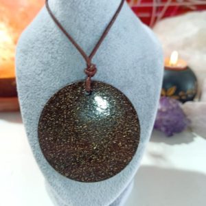 Orgonita Artesanal VIRUTA PEQUEÑA DE HIERRO colgante Círculo Super Grande