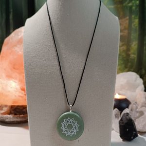 Orgonita Artesanal / Electronite Colgante o llavero Chakra Corazón o Cardíaco