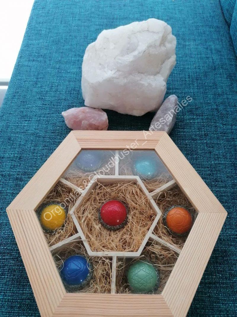 Pack Orgonitas Artesanales Reiki formato Semiesfera - Imagen 4
