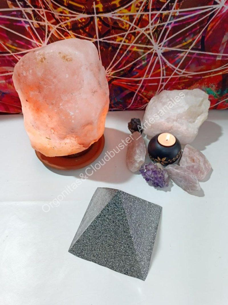 Orgonita Artesanal / Electronite Formato Pirámide Maxi Grande 4 lados - Imagen 3