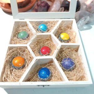 Pack Orgonitas Artesanales Reiki formato Semiesfera