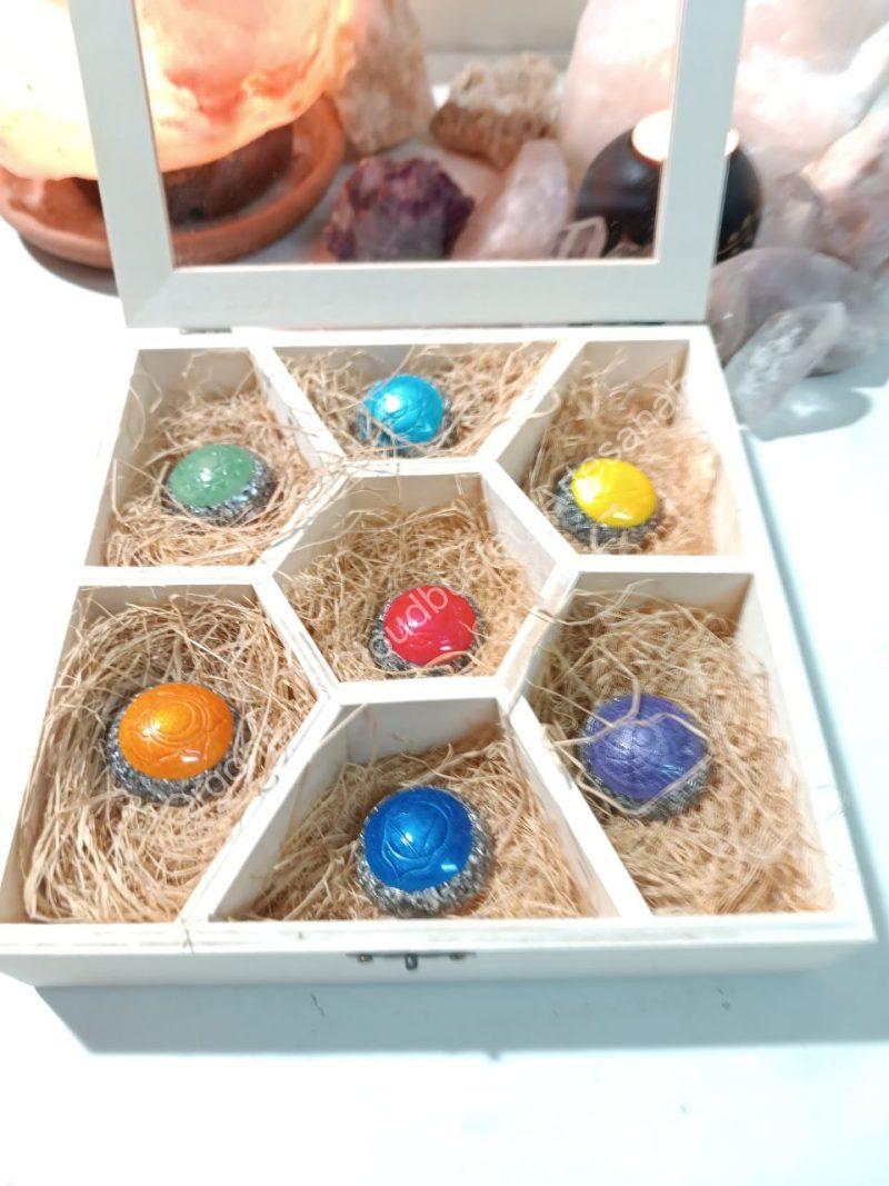 Pack Orgonitas Artesanales Reiki formato Semiesfera