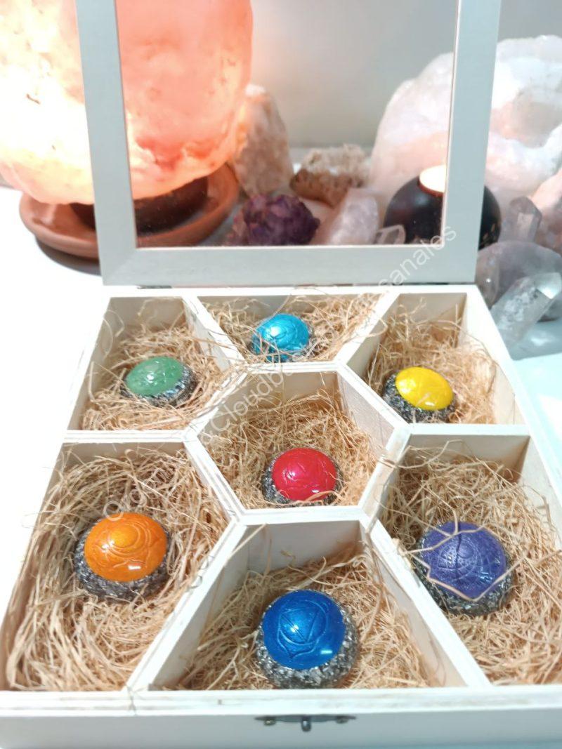 Pack Orgonitas Artesanales Reiki formato Semiesfera - Imagen 3