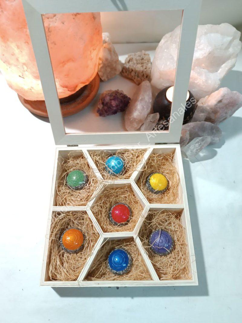 Pack Orgonitas Artesanales Reiki formato Semiesfera - Imagen 2