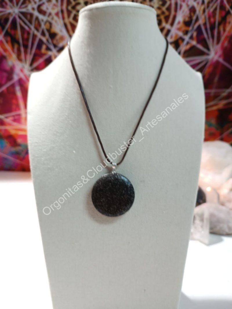 Orgonita Artesanal VIRUTA PEQUEÑA DE HIERRO colgante Círculo