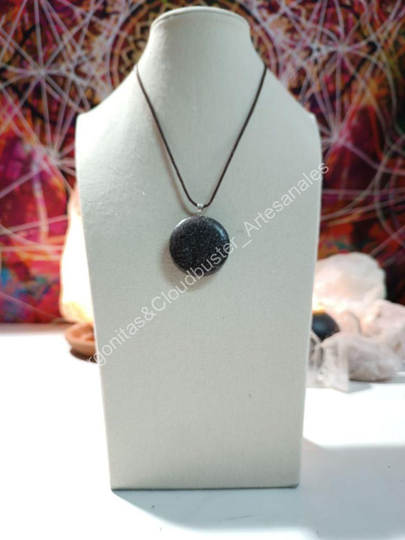 Orgonita Artesanal VIRUTA PEQUEÑA DE HIERRO colgante Círculo - Imagen 2