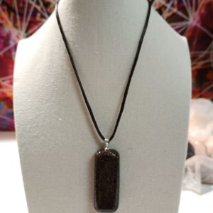 Orgonita Artesanal VIRUTA PEQUEÑA DE HIERRO colgante Rectángulo Grande