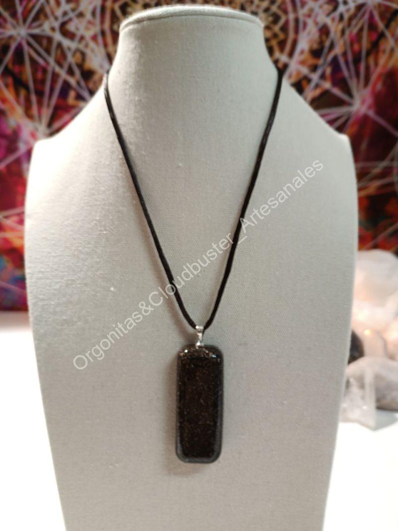 Orgonita Artesanal VIRUTA PEQUEÑA DE HIERRO colgante Rectángulo Grande