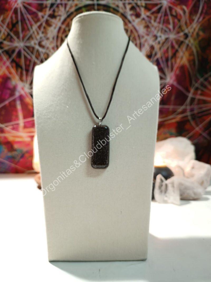 Orgonita Artesanal VIRUTA PEQUEÑA DE HIERRO colgante Rectángulo Grande - Imagen 2