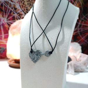 Orgonita Artesanal / Electronite Colgante corazón y llave