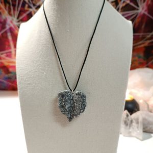 Orgonita / Electronite Colgante Hoja Corazón