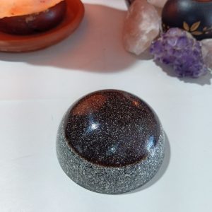 Orgonita Artesanal viruta de hierro y aluminio Semiesfera