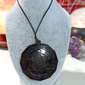 Colgante Orgonita Artesanal formato Metatrón de Magnetita