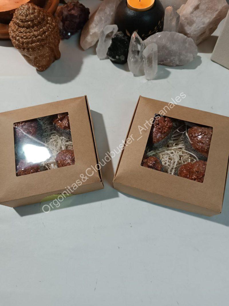 Orgonita Artesanal / Electronite Conjunto corazones Color - Imagen 3