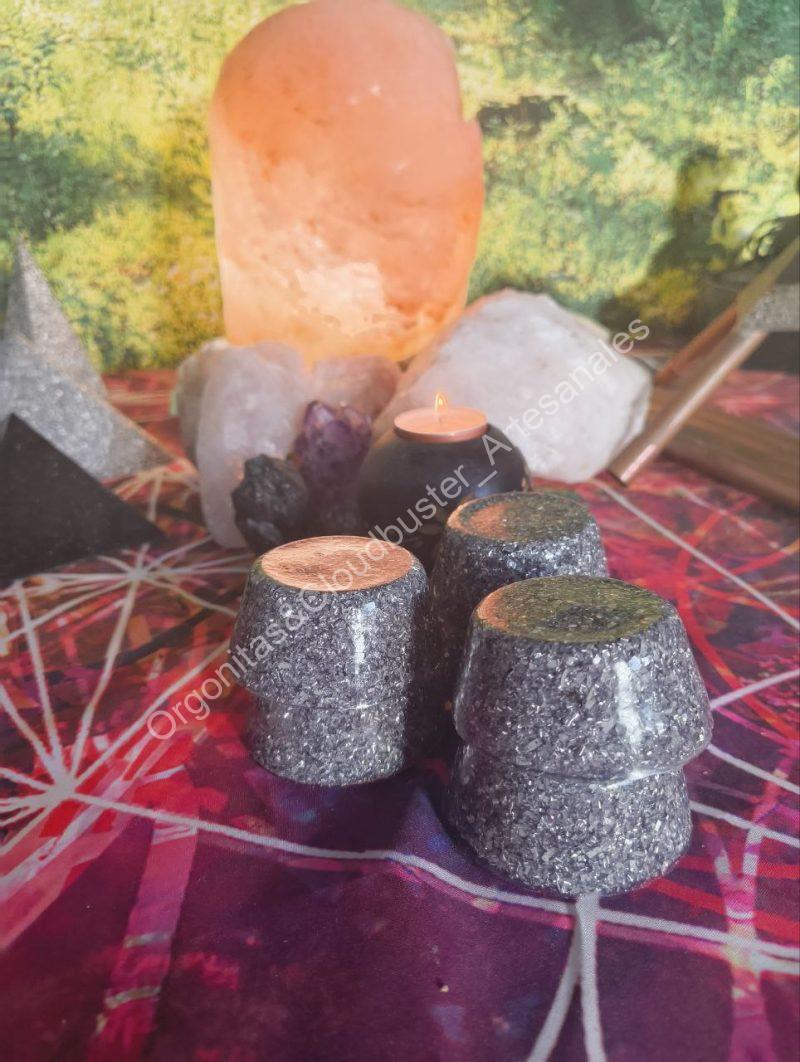 Orgonita Artesanal / Electronite PACK de 6 unidades viruta de aluminio - Imagen 2